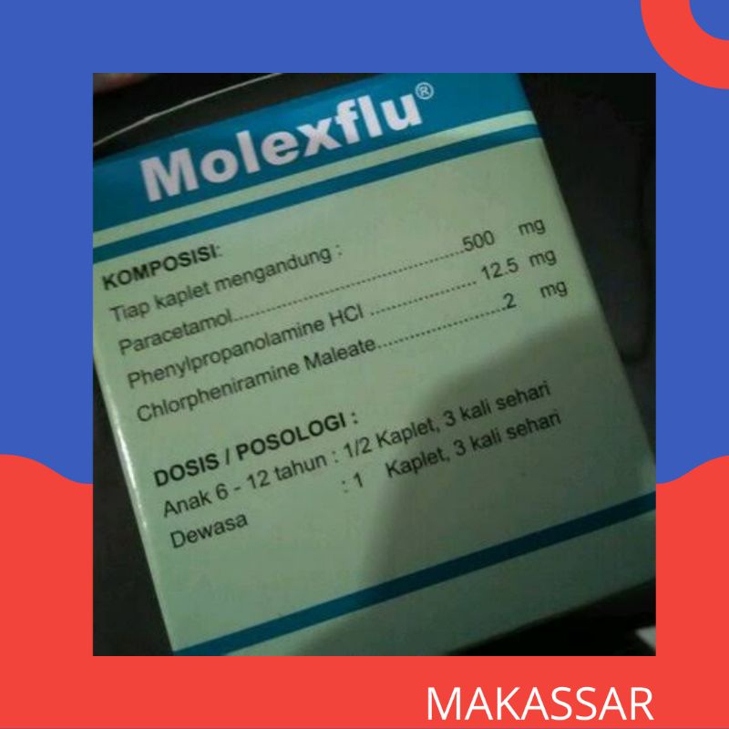 MOLEXFLU OBAT PILEK PER STRIP 10 tablet