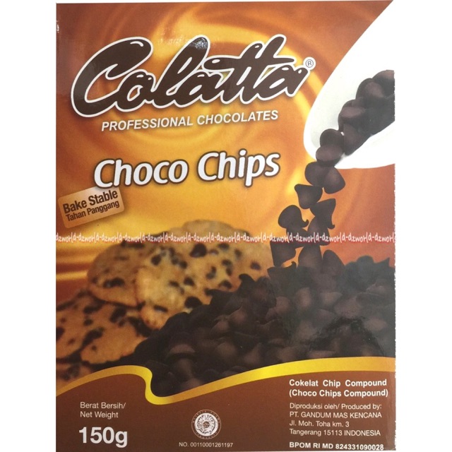 Colatta Choco Chips Coklat Chip Compound Hiasan Coklat Tabur