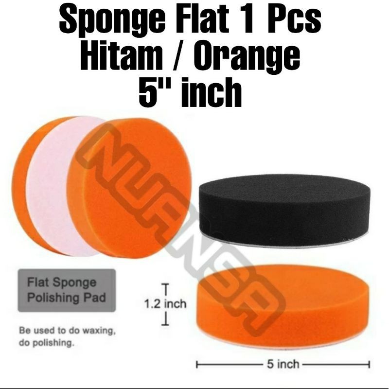 Busa poles 5 inch velcro Sponge Polishing Pads Car Perawatan Mobil Pad Buff Auto Care