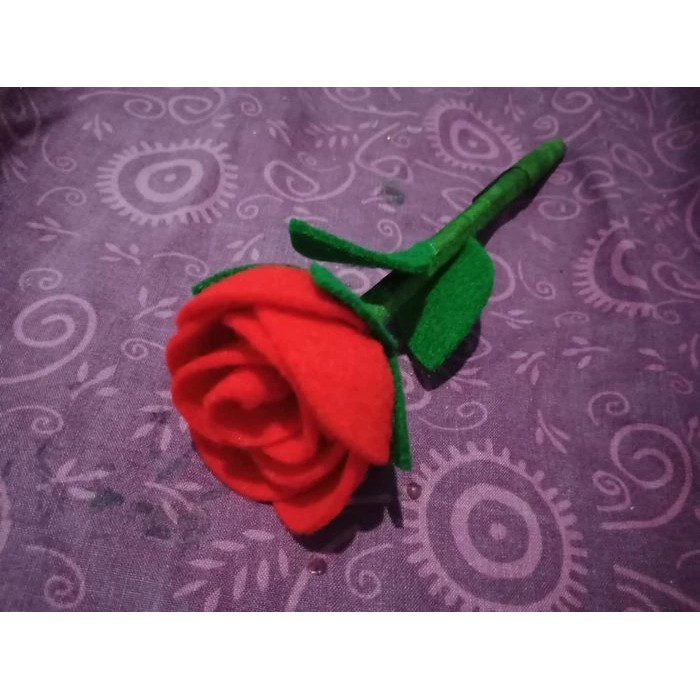 

Pulpen unik dan cantik bunga flanel