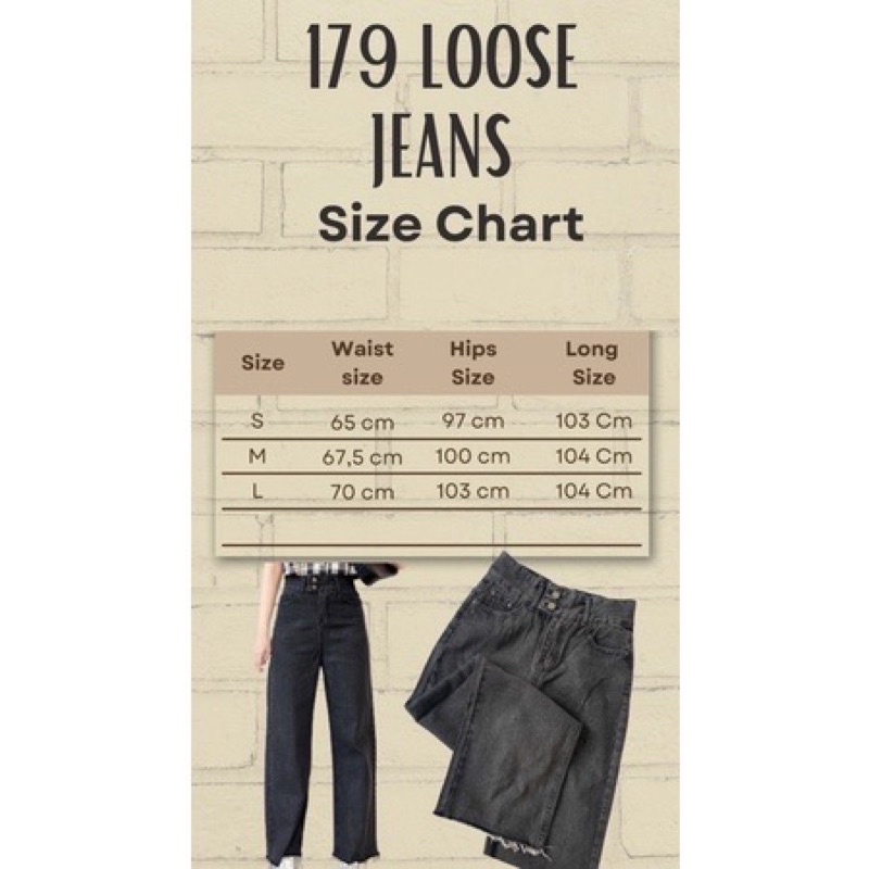 Sevins - Loose jeans 179 Biru Muda/Highwaist jeans Loose