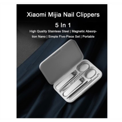 GUNTING KUKU MIJIA NAIL CLIPPER SET 5pcs WITH STORAGE BOX