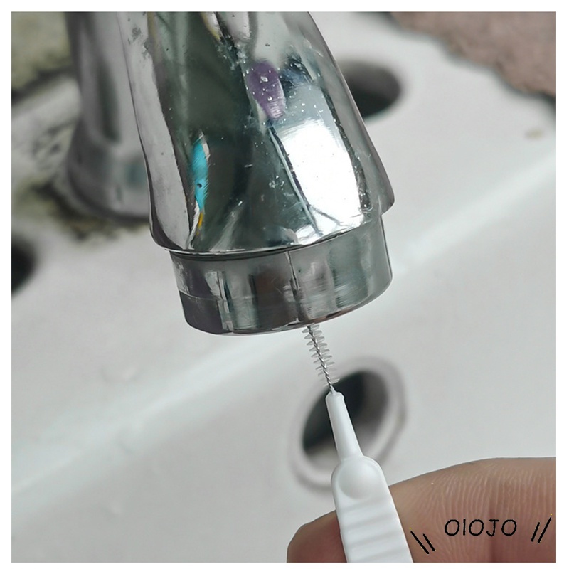 10 Pcs/set Shower Nozzle Lubang Sikat Pembersih Kepala Pancuran Pembersih Celah Anti Penyumbatan Kecil Sikat Multi-Fungsi Sekrup Plug Cepat Pengerukan - ol