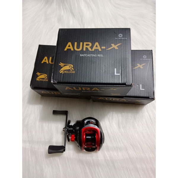 Reel BC Mollucan Aura-X (Handle Kiri)/ reel bc/ reel baitcasting