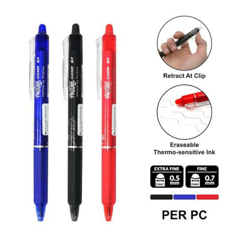 

PILOT FRIXION CLICKER 05 07 PULPEN PEN BISA HAPUS