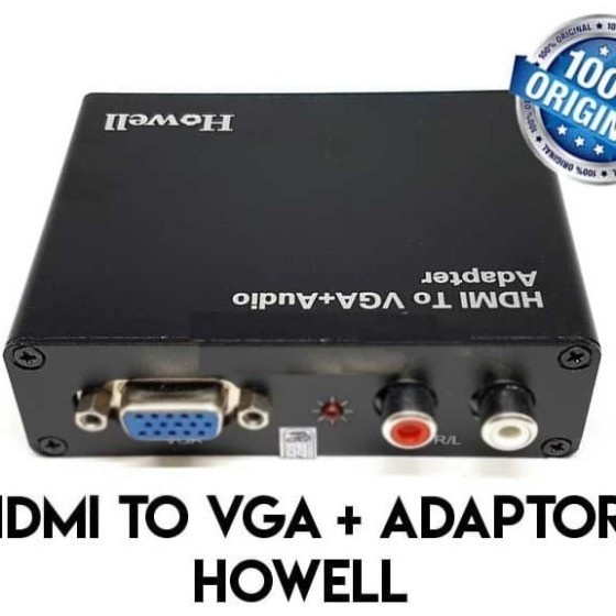 Howell Converter HDMI To VGA with Audio Include Adaptor
