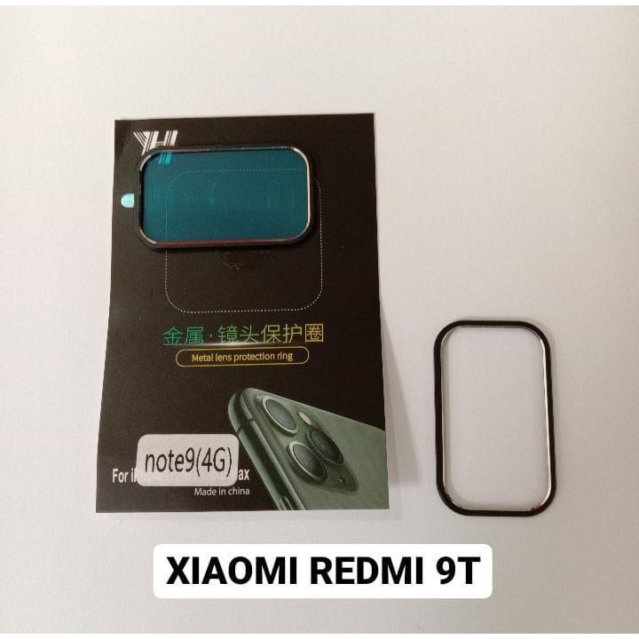 REDMI 9T PELINDUNG KAMERA METAL RING, VISIBLE ALLOY CAMERA RING  LENS BACK CAMERA PROTECT PELINDUNG KAMERA BELAKANG PROTECTOR