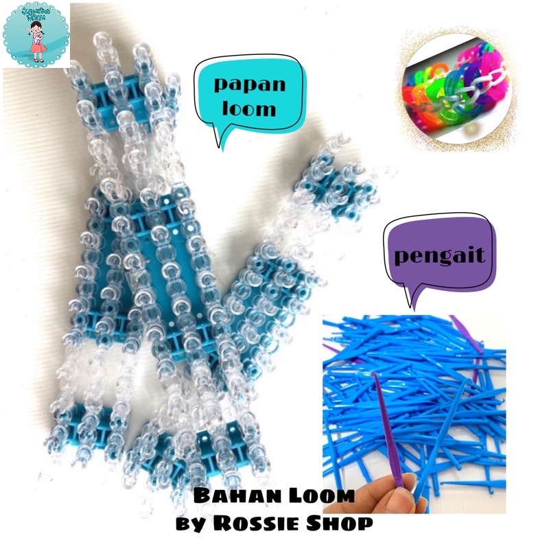 Papan Loom/Pengait Loom/Alat Loomband Bagus Super Murah dan Tebal/alat loomband murah/rainbow loom/karet loomband