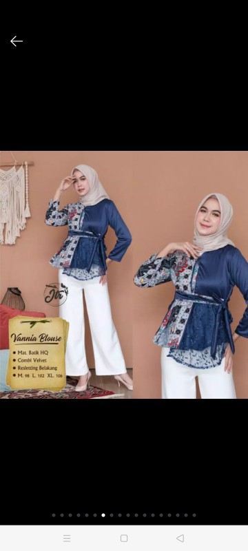 Atasan Batik Dolby Dolbi Dobby Doby Tenun Sutra Tulis Halus Katun Atbm Baron ,sarombit Atasan