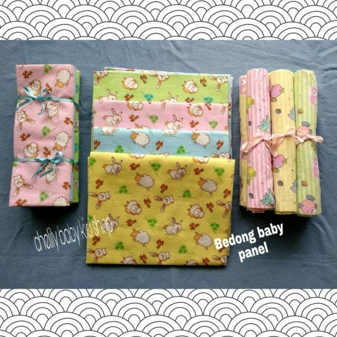 Bedong Bayi Kain Panel Merk Babytha /Kain Bedong isi 3 pcs 125x90cm DISKON