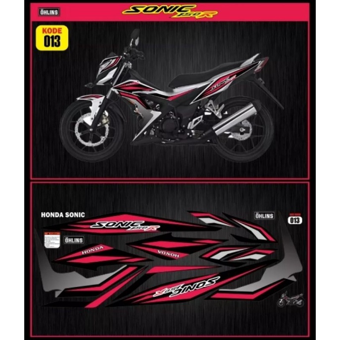 striping honda sonic / decal honda sonic / variasi honda sonic