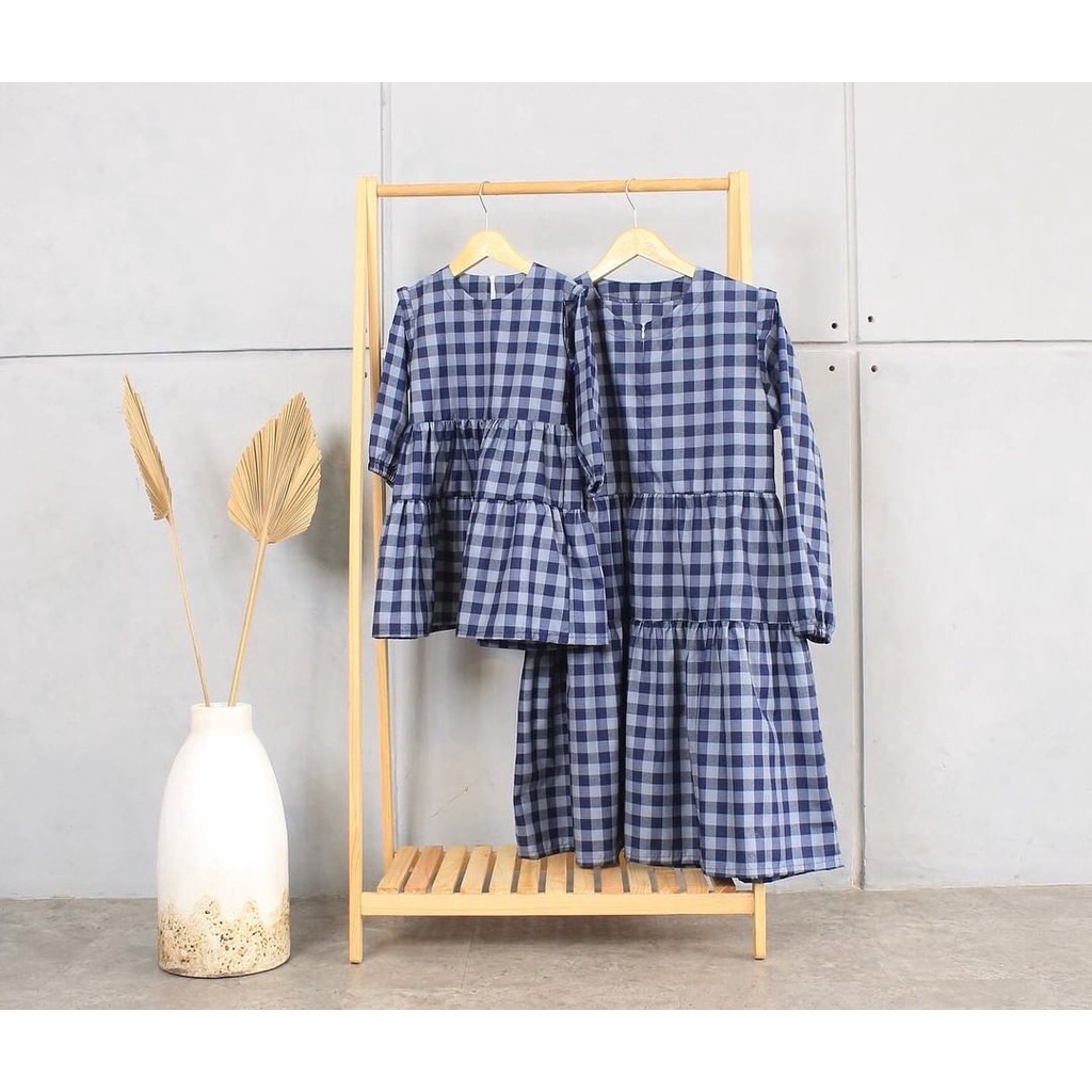 COUPLE DRESS GINGHAM IBU ANAK