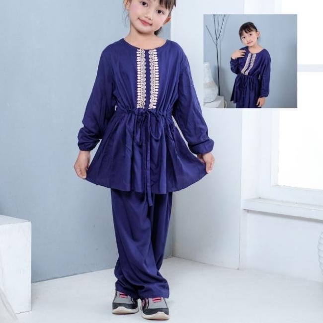 Terjangkau SetCel MUSLIM 1-12Th/Setelan Anak/OneSet/SetCel Anak/setelan Baju anak polos renda ✓