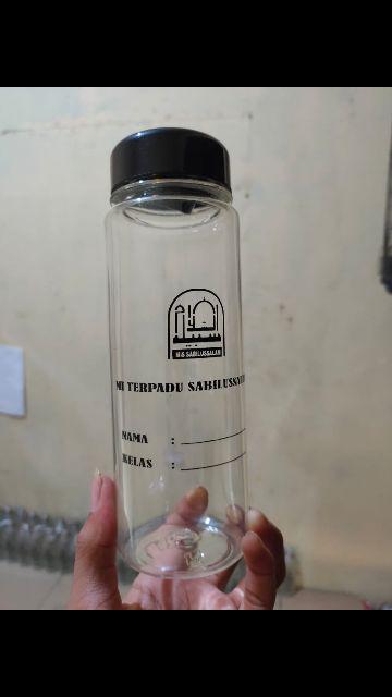 Souvenir Botol Minum My Bottle+custom+ Sablon Nama Gambar Logo Souvenir Botol Plastik