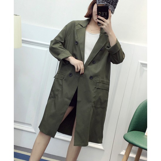 TREND coat winter jaket musim dingin blazer panjang anti angin parasut korea