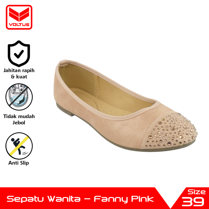 aha VOLTUS Sepatu Wanita Fanny Pink Size 36 - 41 Slipper Women Shoes Sepatu Perempuan VOL-1555213 Pi