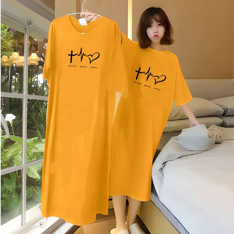 daster dress kaos jumbo korea oversize