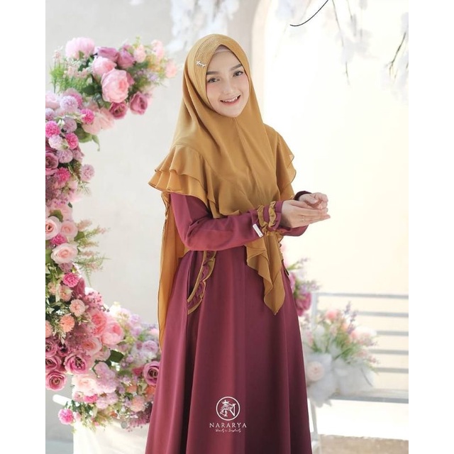 Gamis Helwa By nararya/nararya premium/distributor gamis
