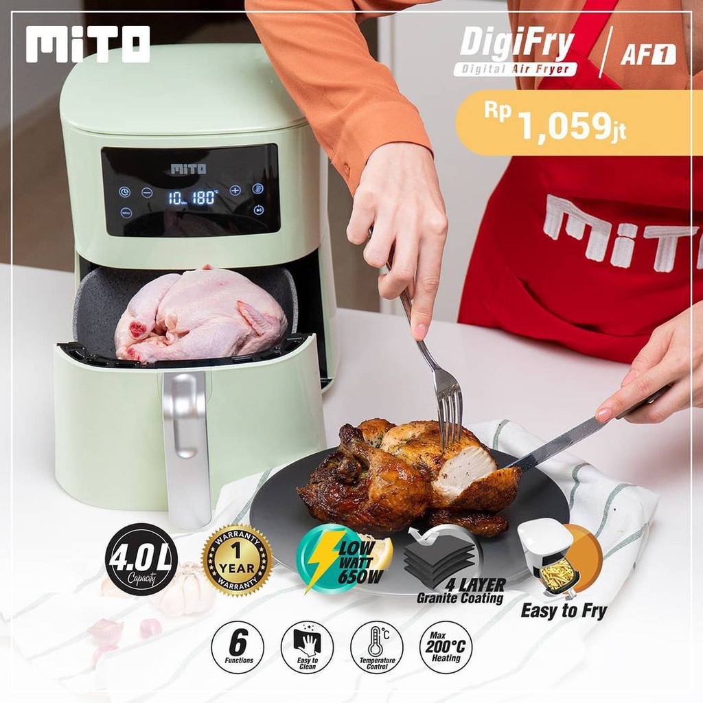 MITO DIGITAL AIR FRYER 4L DIGIFRY AF1