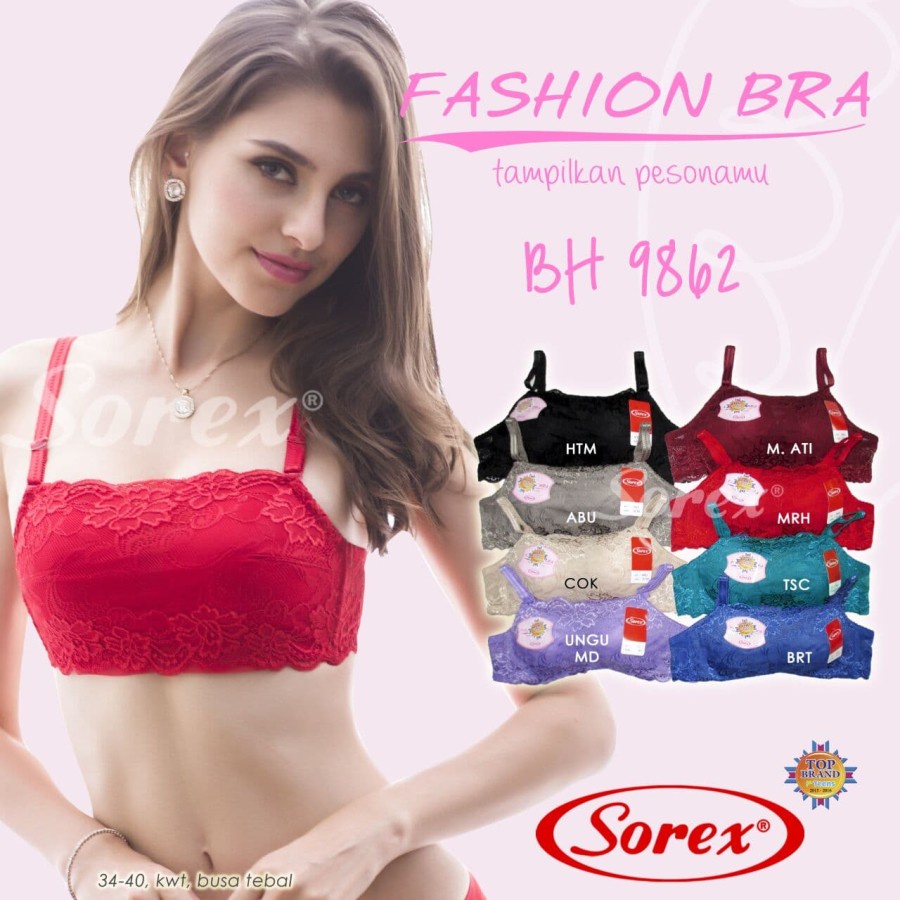 bh bra kemben brukat renda sorex 9862 kawat