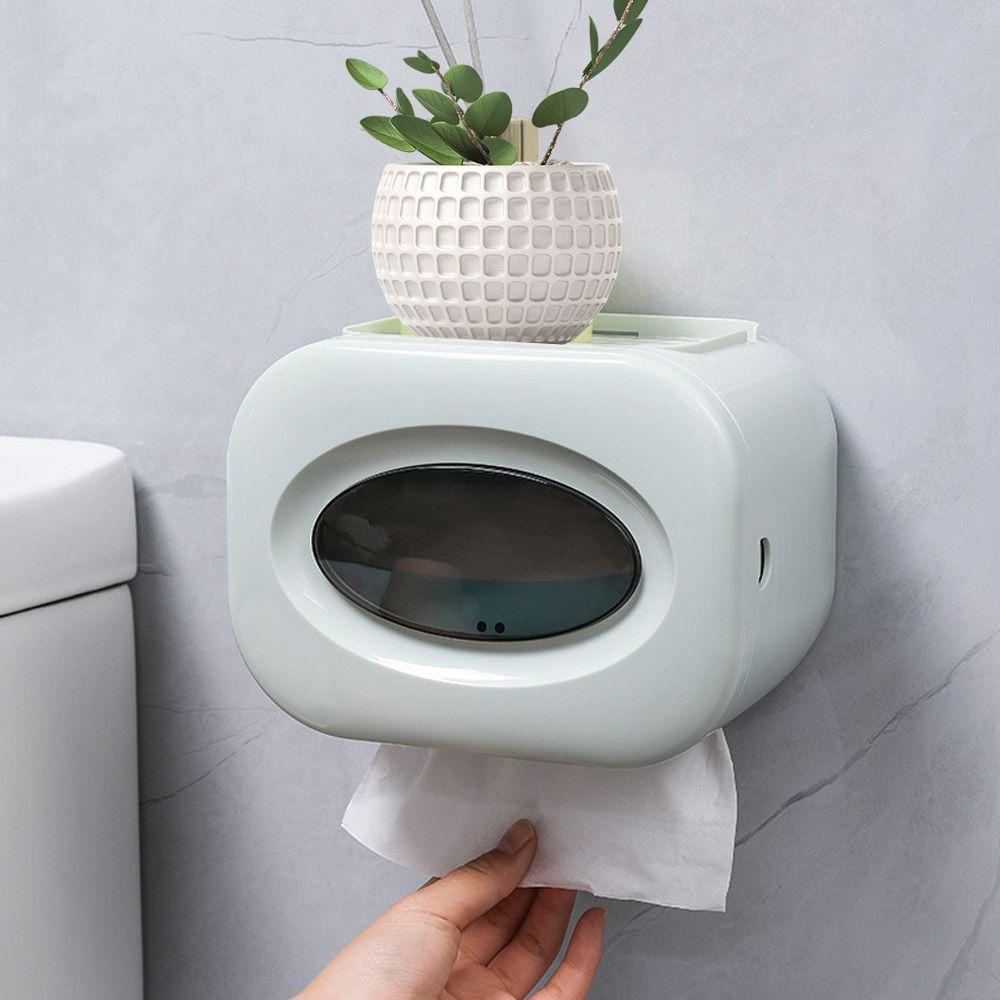 Populer Tempat Kertas Toilet Multi Fungsi Tahan Air Dinding Dapur Penyimpanan Kertas Roll/Draw Paper Dispenser