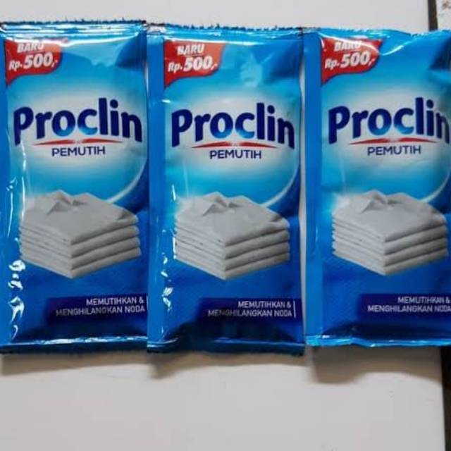 Proclin pemutih pakaian desinfektan