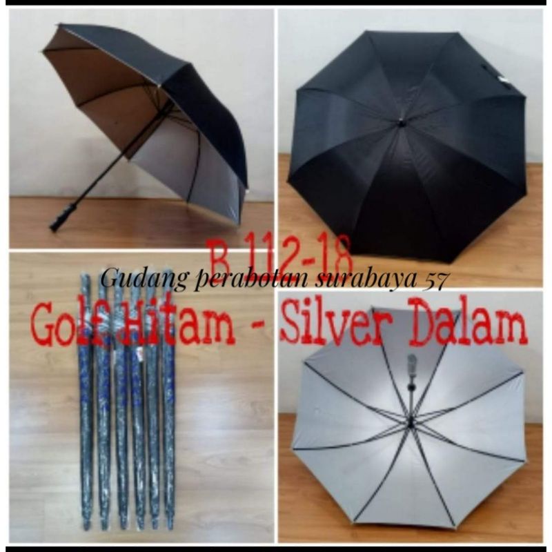 PAYUNG GOLF HITAM jumbo / payung besar