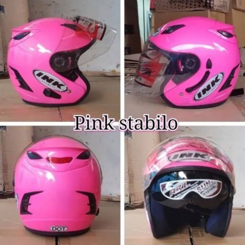 Helm Ink KW Double Visor  Pink Semarang