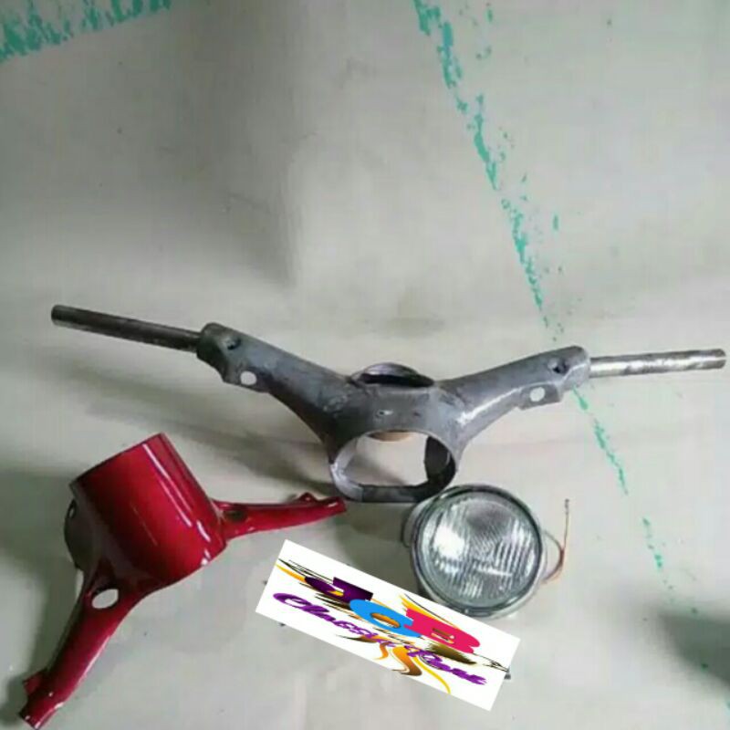 Paket Hemat Batok Kepala Stang C70 Batok Bawah C70 Reflektor Lampu depan C70
