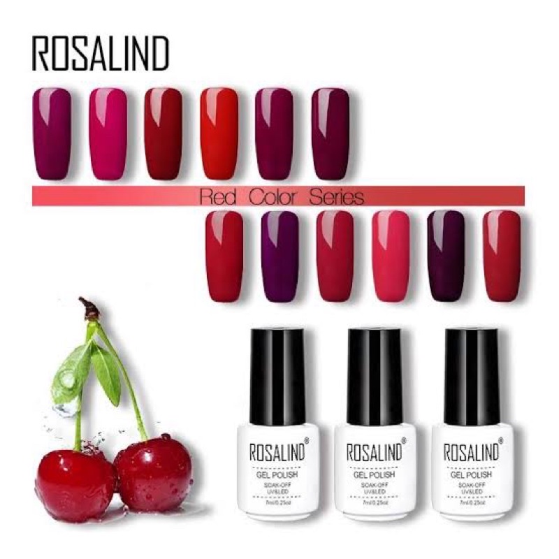 RED SERIES ROSALIND GEL NAIL POLISH UV LED / Kutek / Cat Kuku / UV Gel Polish ROSALIND