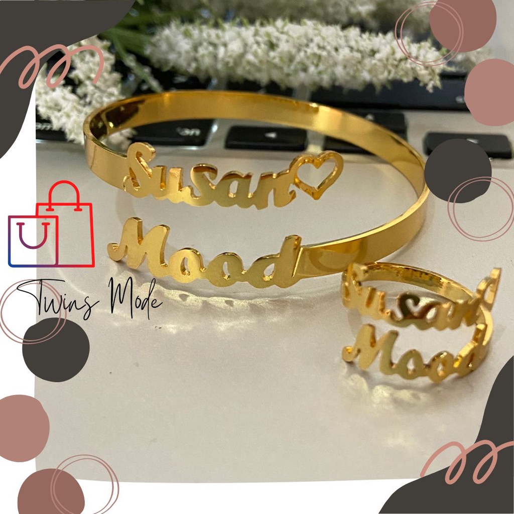 Gelang Cincin Love Nama Lengkap Atau Dngan Pasangan