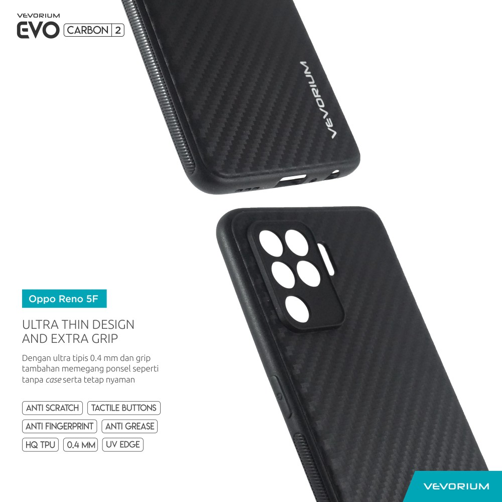 VEVORIUM EVO CARBON Oppo Reno 5 F Reno5 F Soft Case Softcase