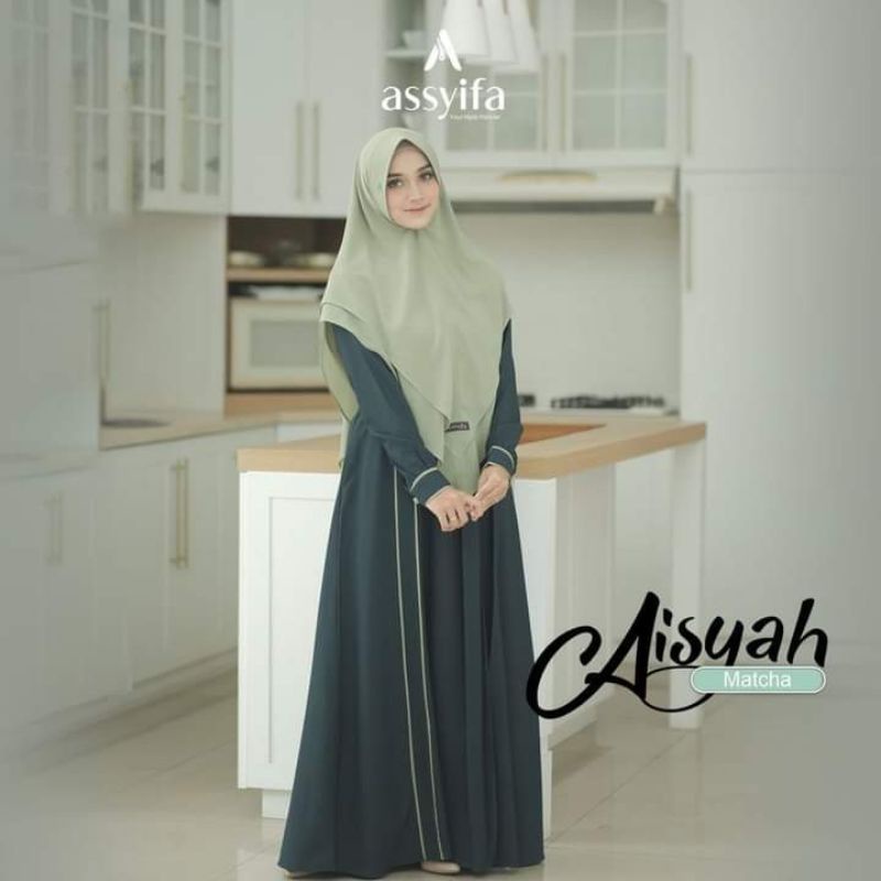 Aisyah syar'i ori Assyifa/ gamis premium