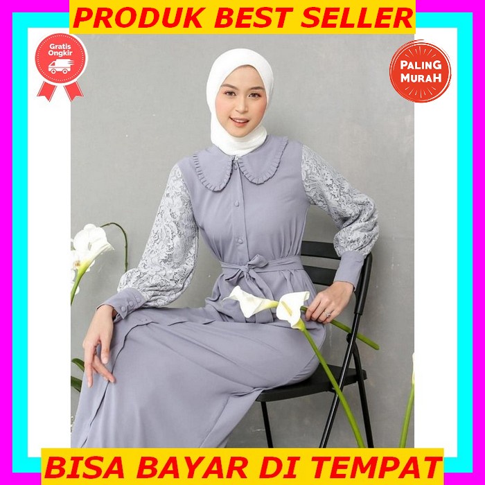 Promo Gamis Terbaru2022 Baju Lebaran Syar'I Syari Syar I Asdf Busui Friendly Harian Formal Kondangan