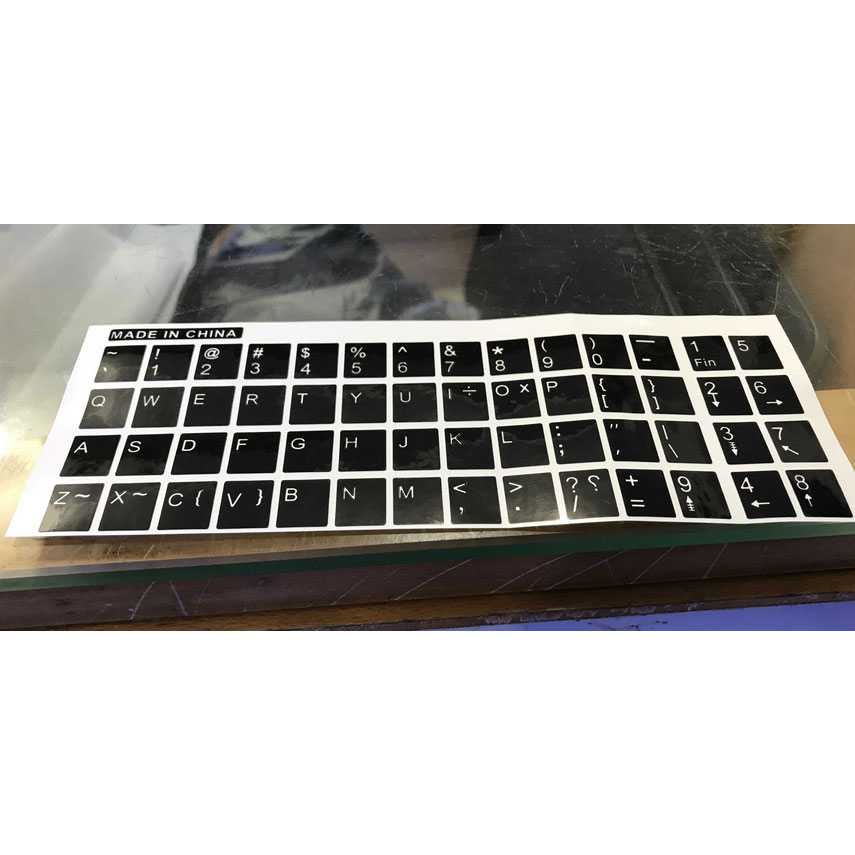 TG-BA English Layout Sticker for Keyboard / Stiker Keyboard