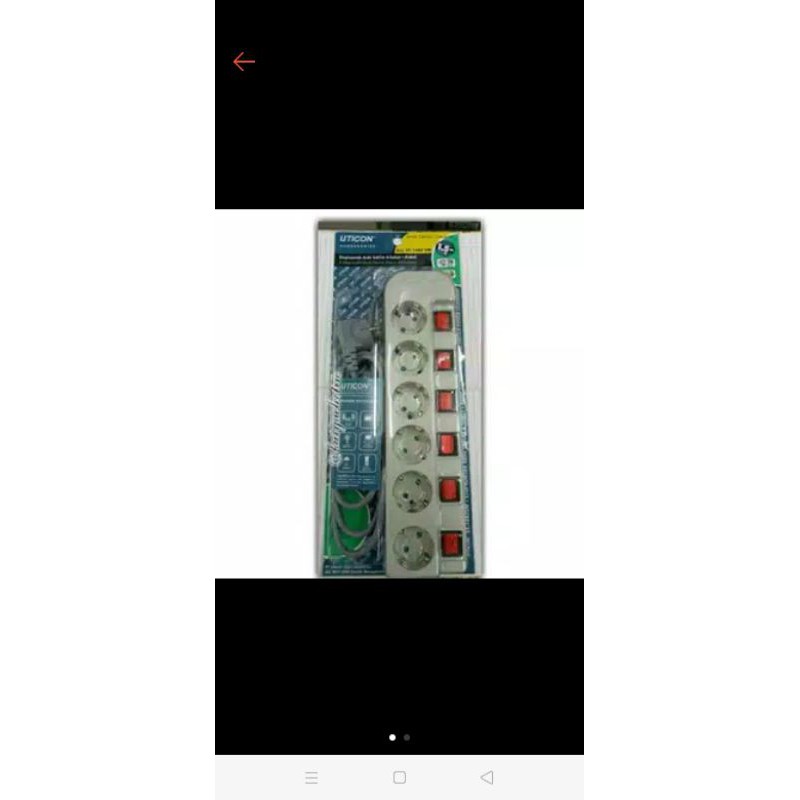 stop kontak 6 lubang uticon