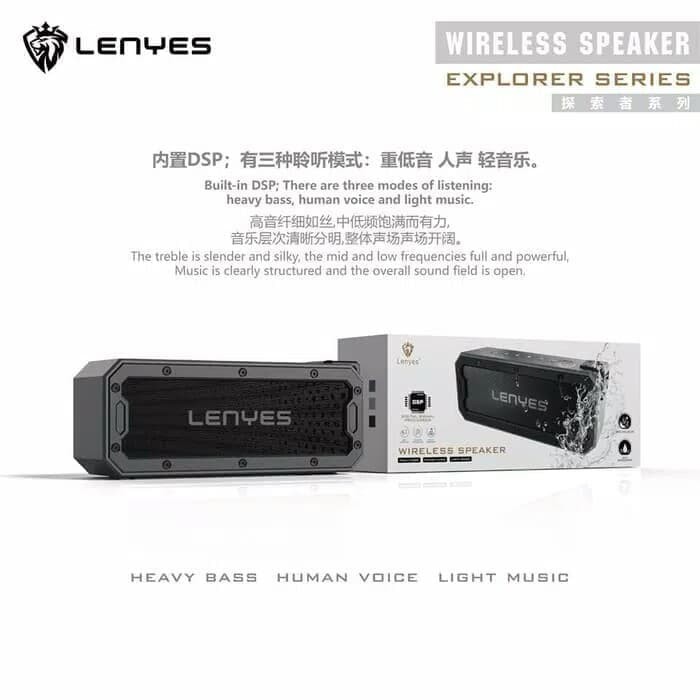 HOT PROMO ORIGINAL ORI LENYES BLUETOOTH SPEAKER S108 WATERPROOF BARU