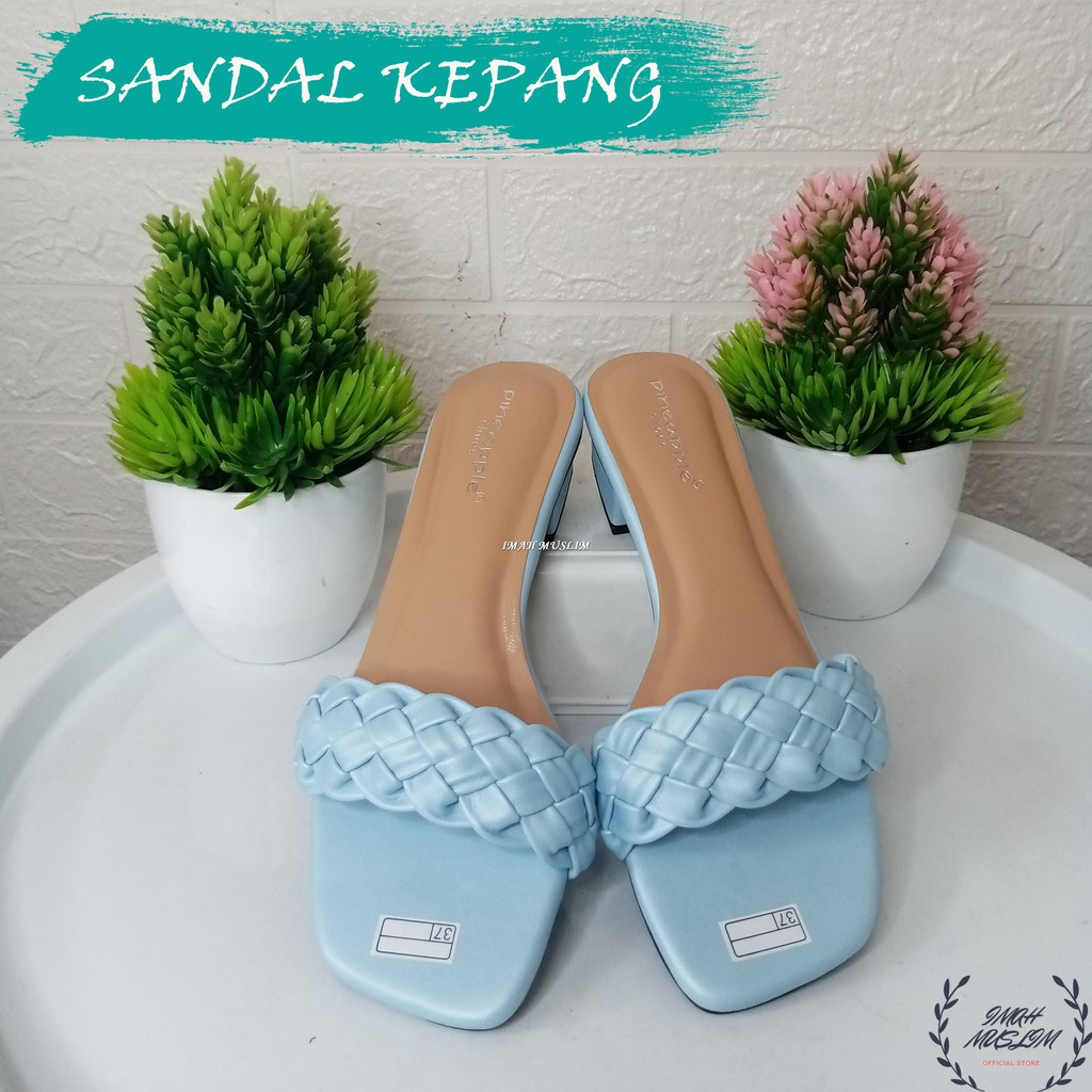 SENDAL WANITA SANDAL PINEAPPLE ORI SELOP TALI KEPANG BISA COD