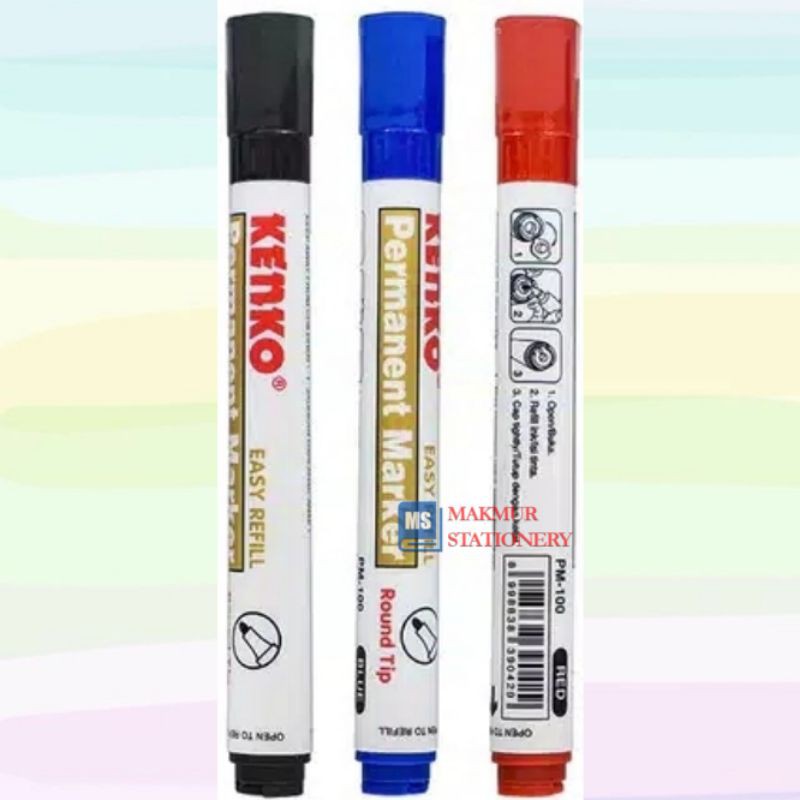 

Spidol Permanent Marker Untuk Papan Tulis Kenko PM-100