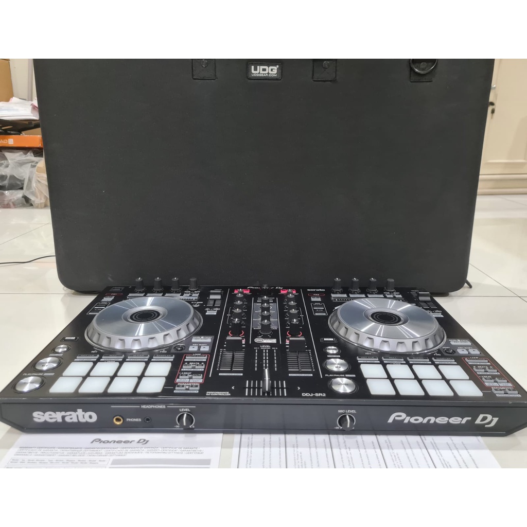 Alat DJ Pioneer DDJ SR2 + Tas UDG Free Serato DJ Pro Full Original For Controller SR 2 (Like New)