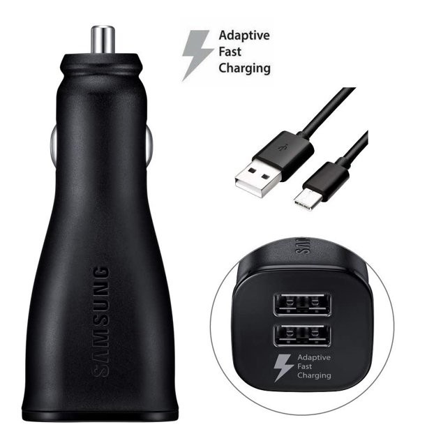 Car Charger Samsung Charger Mobil Fast Charging 2USB Type C