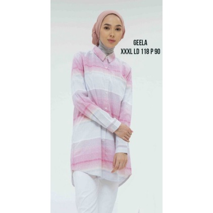 Kemeja Tunik Wanita Brand Geela