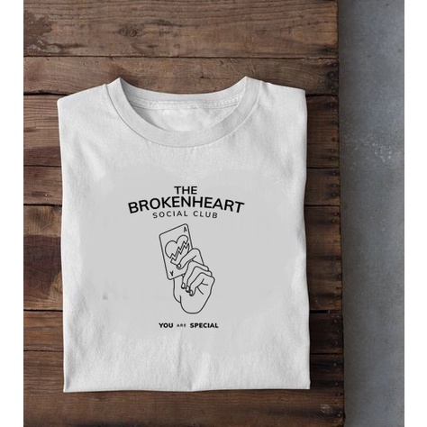 MYSTIQUE.ID-BAJU KAOS THE BROKEN HEART T-SHIRT LUCU DAN AESTHETIC