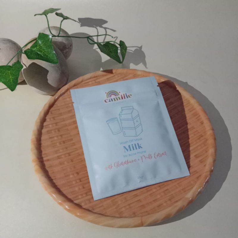 [LANGSUNG KIRIM] BISA PILIH BONUS☑️ CAMILLE BEAUTY BPOM 25gr camille beaute masker wajah-Milk