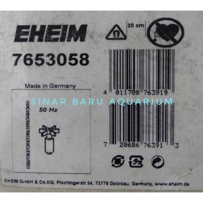 Eheim Impeller / Kipas Eheim Classic 2260 /1260/1262/1264