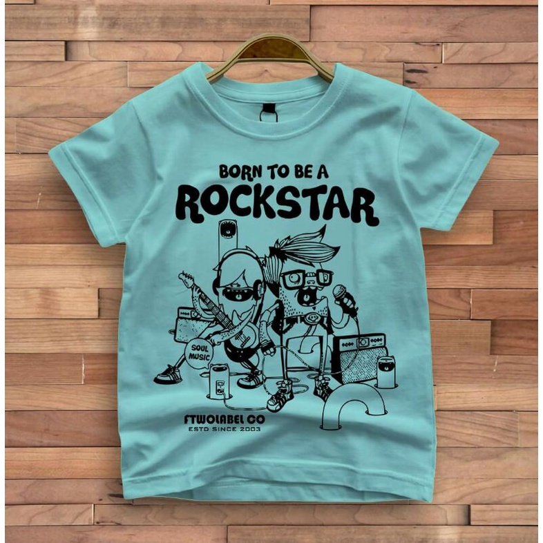 Baju anak laki-laki gambar rockstar