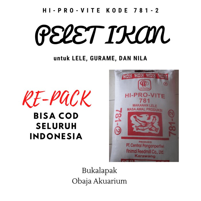 Unik Pelet Ikan Lele Murah Repack 781-2 Berkualitas