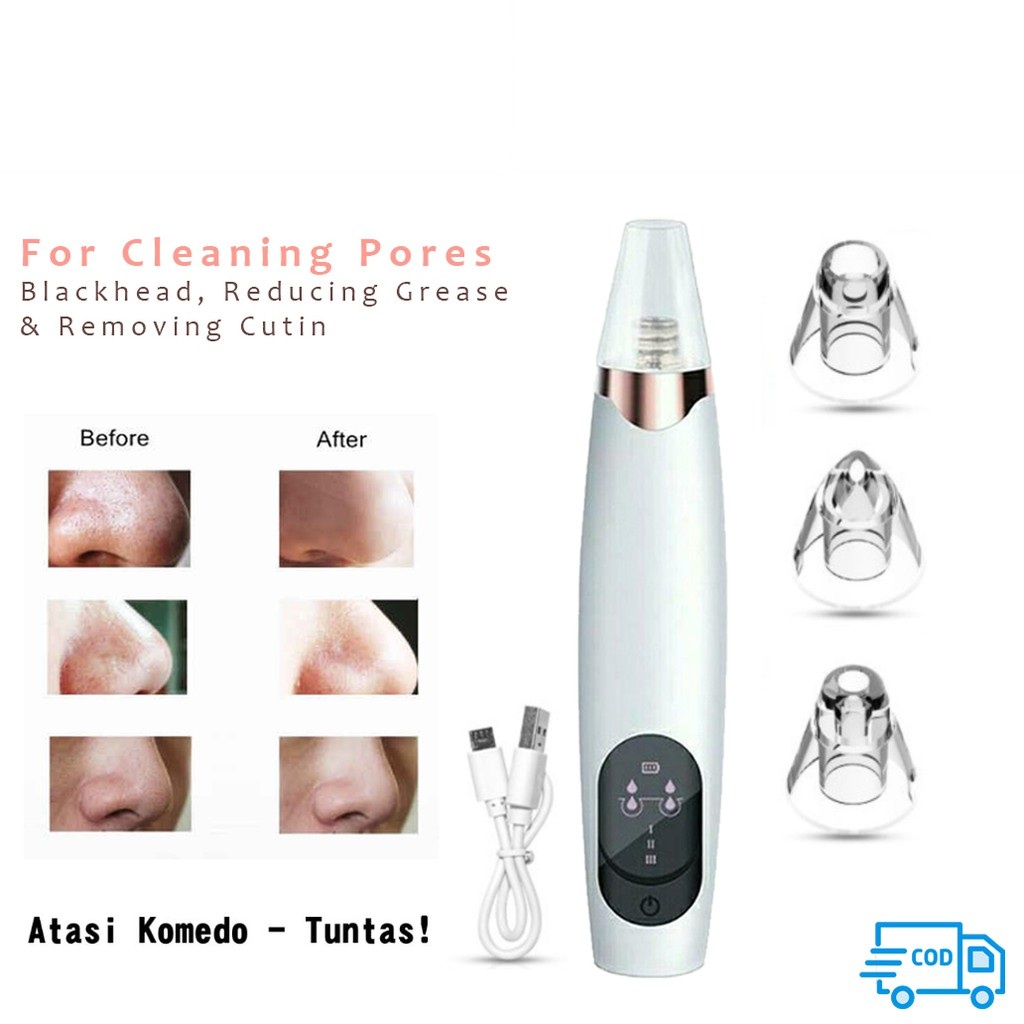 BEAUTY JAYA - BISA COD - Alat Penyedot Komedo dan Jerawat / Komedo Vacum / Alat Komedo facial