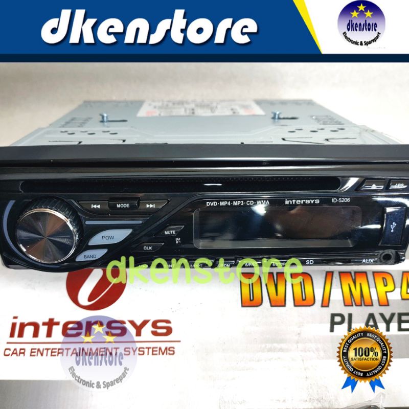 Dvd Mobil Single din Intersys ID 5206 Head Unit Original