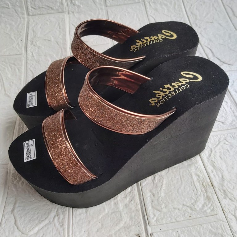 Sandal Wedges Tinggi 11cm // sandal wedges wanita ban dua MANOHARA Terbaru 2021